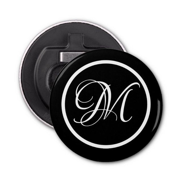 Personal Monogrammed Golf Boll Flasköppnare (Framsidan)