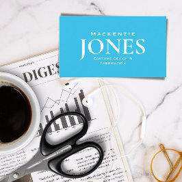 Personal Namn Business Logotyp Modern turkos Visitkort