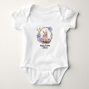Personal Namn Funny Bunny Glad påsk T Shirt