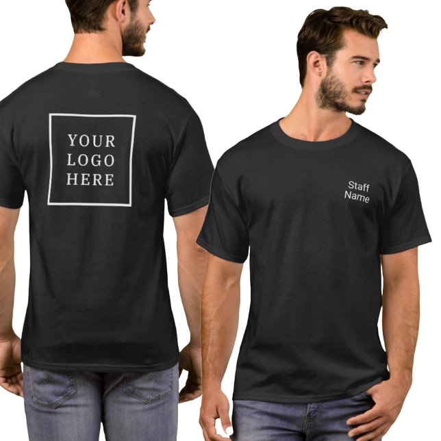Personal Namn och Logotyp Back Company T Shirt (Skapare uppladdad)