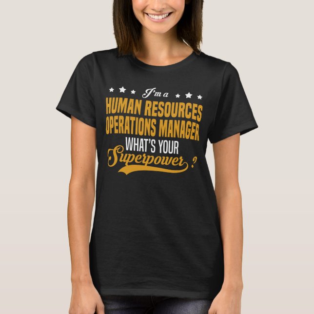 Personal Operations Manager T Shirt (Framsida)