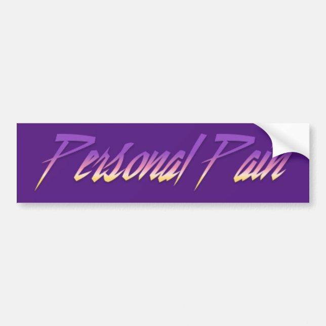 Personal Pain Sticker Bildekal (Framsidan)