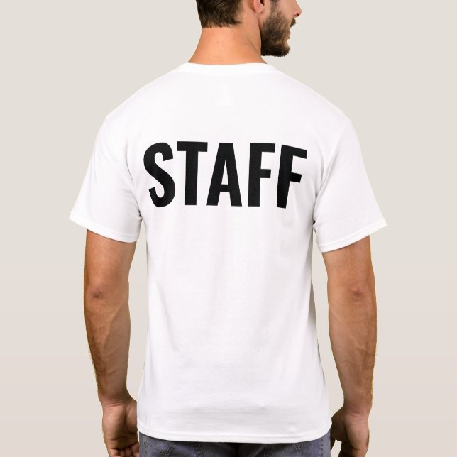 Personal Personlig Employee Company Work T-Shirt (Baksida)