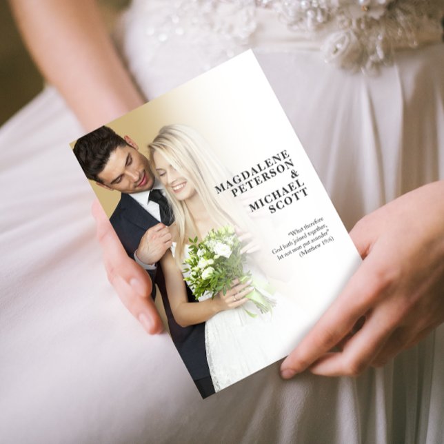 Personal Photo White Gradation Bröllop Inbjudningar (Skapare uppladdad)