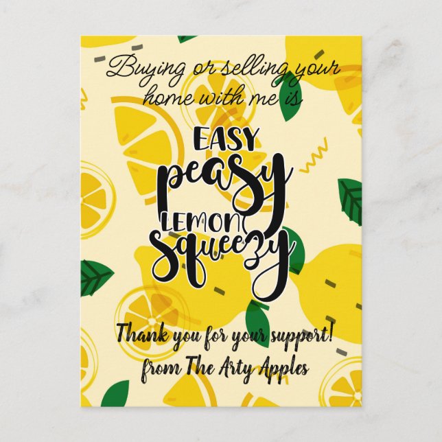 personal present för tack till kund marknadsföring vykort (Framsida)