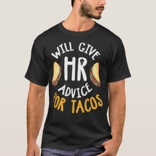 Personal Shirt Funny HR Taco Älskare HR Gift T