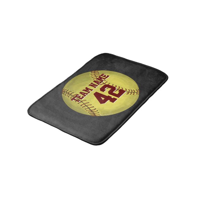 Personal Softball Art Badrumsmatta (Vinklad)