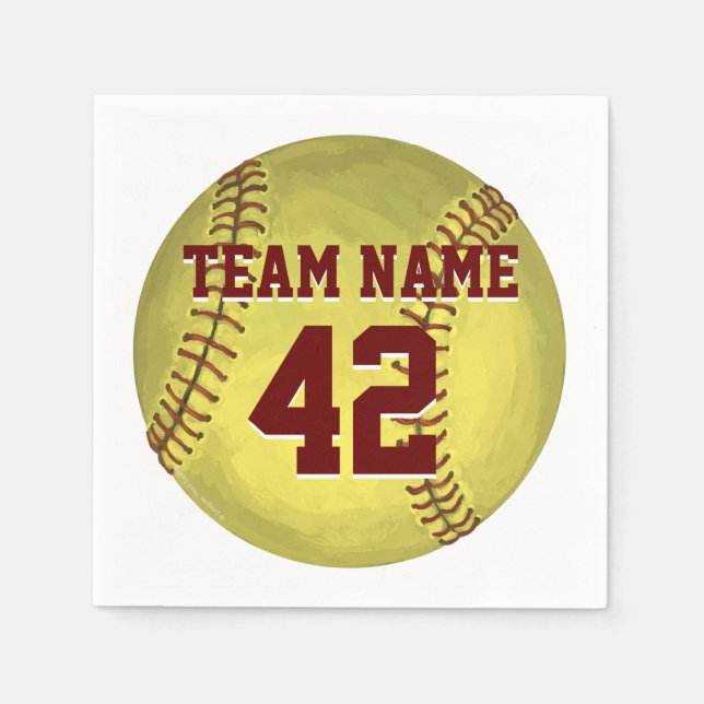 Personal Softball Art Pappersservett (Framsidan)
