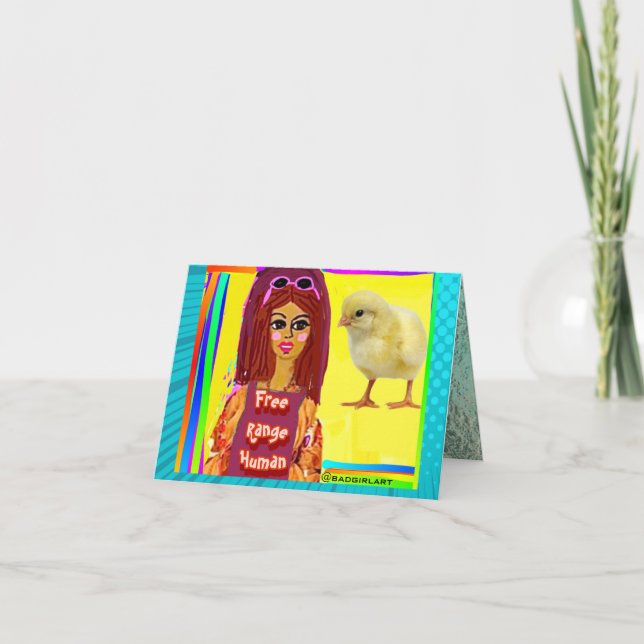 Personal som är fri från NOTECARD Kort (Framsida)