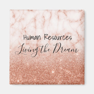 Personal som bor i Dream Work Office Magnet