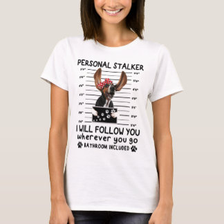 Personal Stalker, funny Basset Hound T Shirt