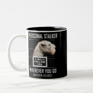 Personal Stalker Hund Lakeland Terrier I Will Foll Två-Tonad Mugg
