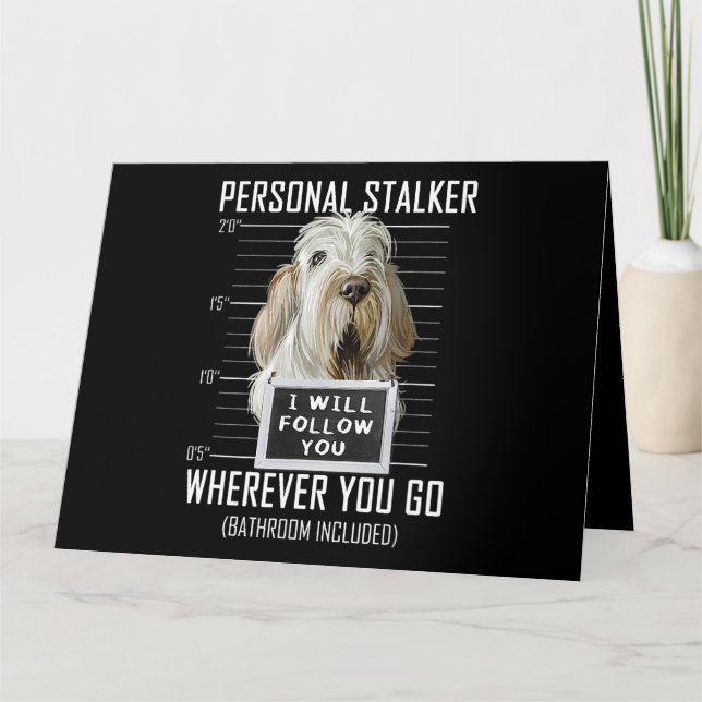 Personal Stalker Hund Spinone Italiano I Will Foll Kort (Framsida)