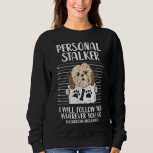 Personal Stalker Shih Tzu Funny Pet Hund älskare O T Shirt
