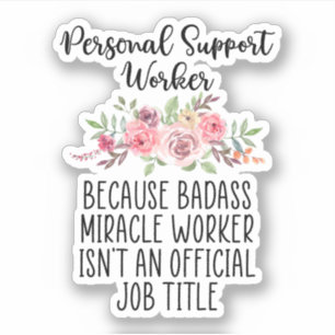 Personal Support Worker, PSW, Home Health Worker Klistermärken