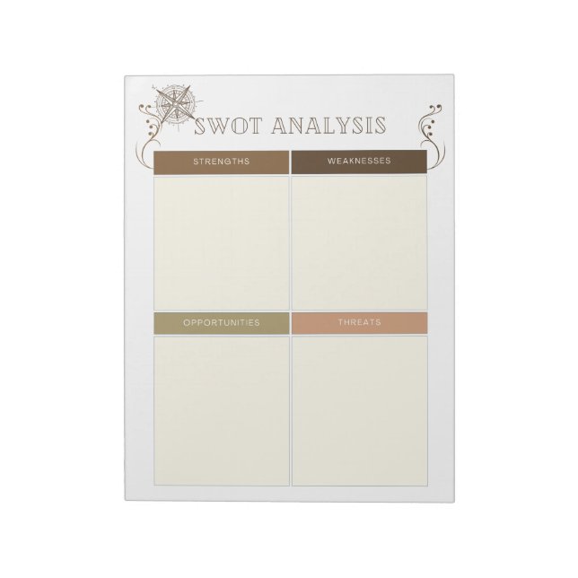 "Personal SWOT Analysis for Growth Anteckningsblock (Roterad)