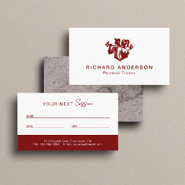 Personal Trainer Appointment Card | Next Session Tidsbeställning Kort