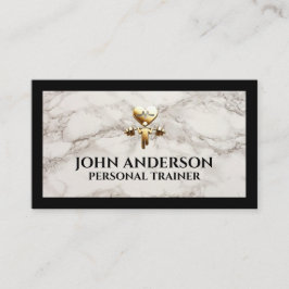 Personal Trainer fitness coach gym health modern Visitkort