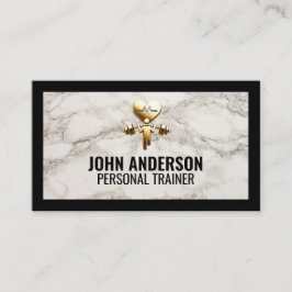Personal Trainer fitness coach gym health modern Visitkort