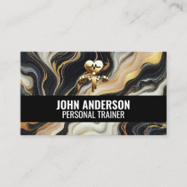 Personal Trainer fitness coach gym health modern Visitkort
