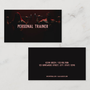 Personal Trainer Fitness Instructor Visitkort