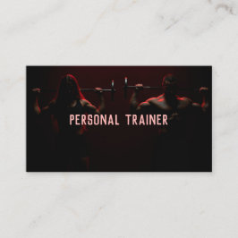 Personal Trainer Fitness Instructor Visitkort