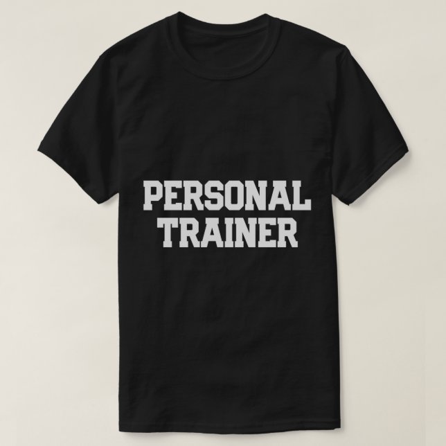 PERSONAL TRAINER Fitness Trainer Instruktör Gym Gi T Shirt (Design framsida)
