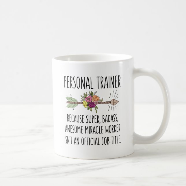 Personal Trainer Funny Gift Idea Kaffemugg (Höger)