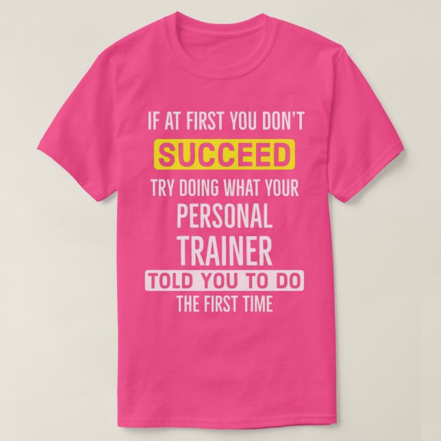 Personal Trainer Funny T Shirt (Design framsida)