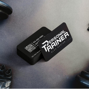 Personal Trainer Gym Fitness Personlig (2 SIDE) Visitkort