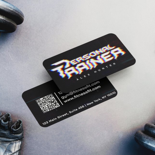 Personal Trainer Gym Fitness Personlig (2 SIDE) Visitkort (Skapare uppladdad)