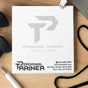 Personal Trainer Gym Fitness Personlig Anteckningsblock