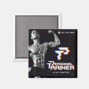 Personal Trainer Gym Fitness Personlig Magnet