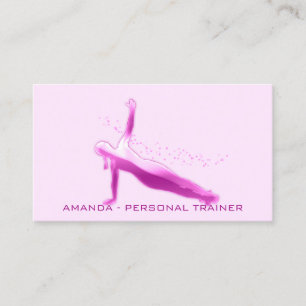 Personal Trainer Hälsa Fitness Social Media Visitkort