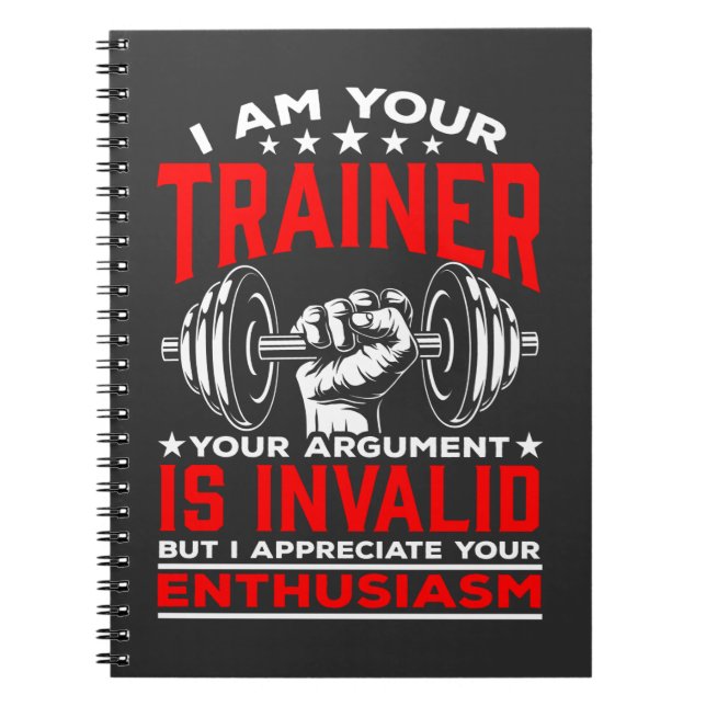 Personal Trainer Humor Exercise Gym Coach Anteckningsbok (Framsidan)
