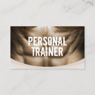 Personal Trainer Professionell Fitness Gym Visitkort