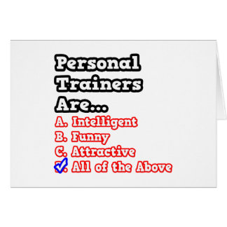 Personal Trainer Quiz Hälsningskort
