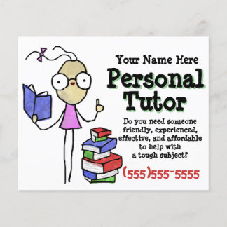 Personal Tutor.Tutoring.Study Help. Främjande Flygblad