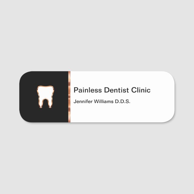 Personal vid Classy Dentist Office Namnbricka (Framsida)