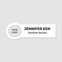 Personal vid Logotypen Small Namn Badge Magnet Bus Namnbricka