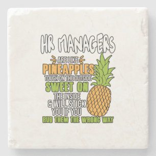 Personalchefer är som ananas. stenunderlägg