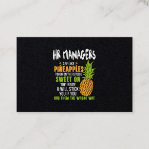 Personalchefer är som ananas. visitkort