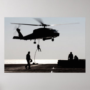 Personalfasta-rep ut ur en SH-60F Poster