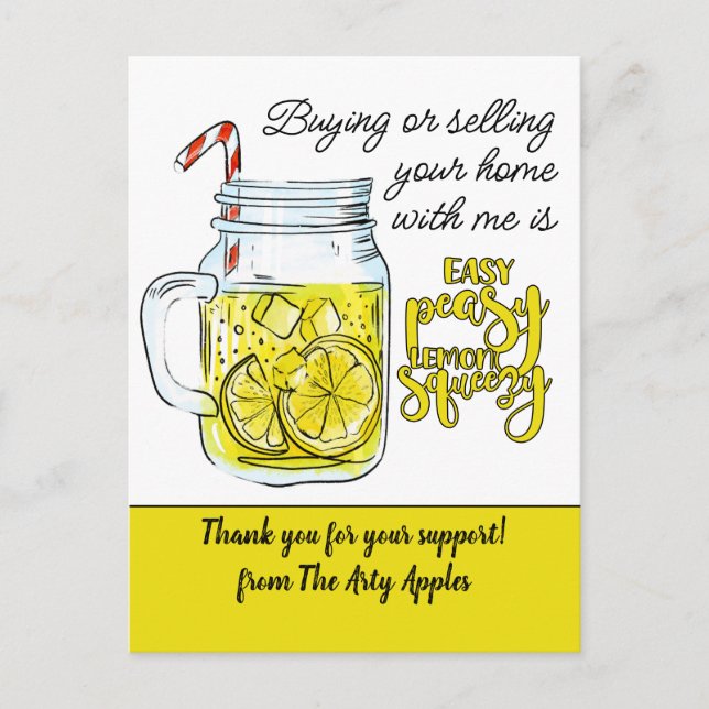 personalgåva till personal tack volontär kundrefer vykort (Framsida)