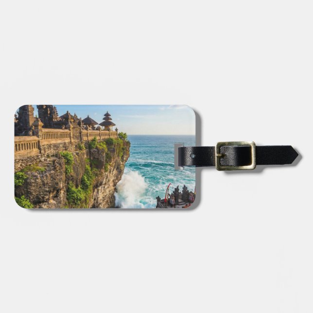 Personalise Uluwatu Bali Temple Cliff Travel Bagagebricka (Horisontell Framsida)