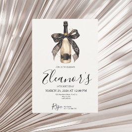 Personalised 18th Champagne Birthday Invitation Inbjudningar