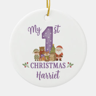 Personalised 1st Christmas Tree Decoration Julgransprydnad Keramik