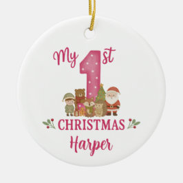Personalised 1st Christmas Tree Decoration Julgransprydnad Keramik