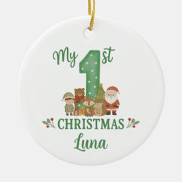 Personalised 1st Christmas Tree Decoration Julgransprydnad Keramik
