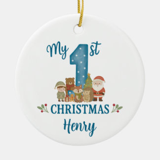 Personalised 1st Christmas Tree Decoration Julgransprydnad Keramik